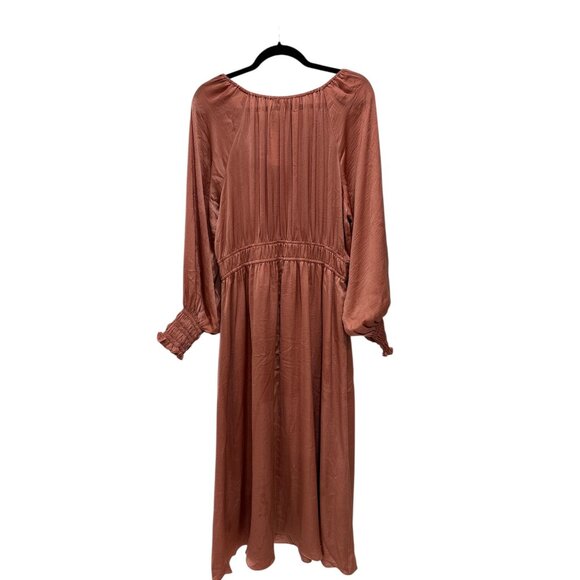 FLORET STUDIOS Women Long Burnt Apricot Dress XL - Picture 2 of 6